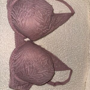 Auden Lace Underwire Bra in Dusty Purple